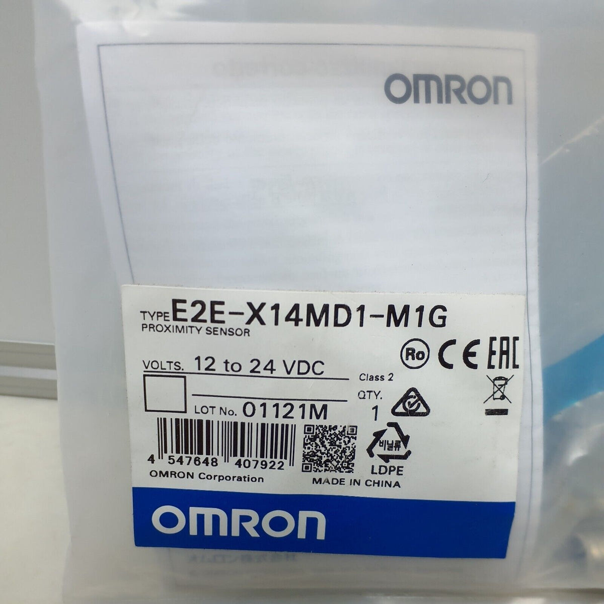Omron E2E-X14MD1-M1G Proximity Sensor 14mm NO 10-30VDC M18