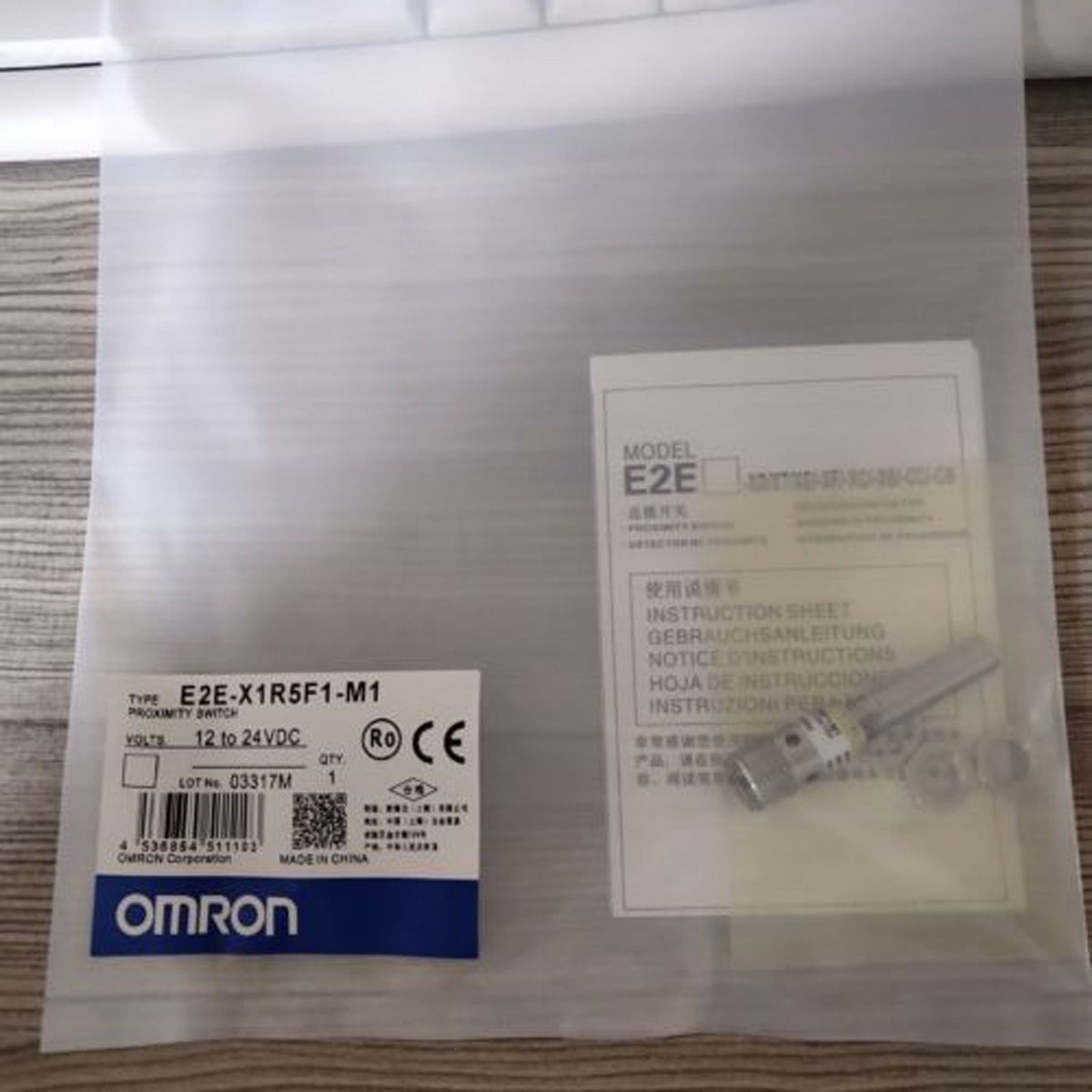 Omron E2E-X1R5F1-M1 Proximity Sensor 1.5mm PNP-NO 10-30VDC