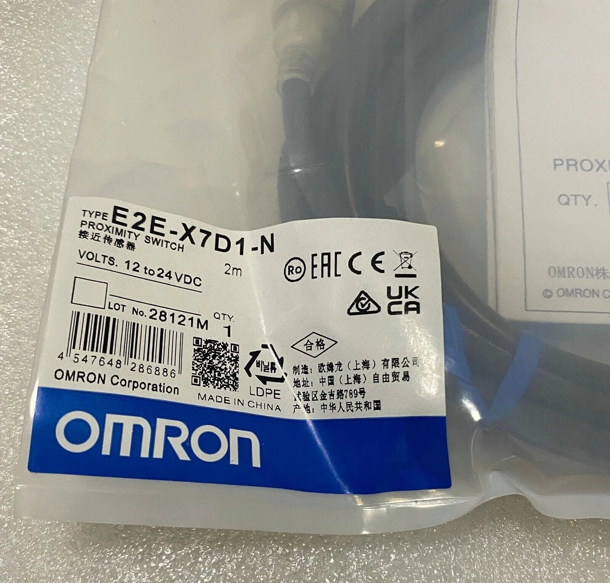 Omron E2E-X7D1-N Inductive Proximity Switch 7mm 12-24VDC DC 2-Wire