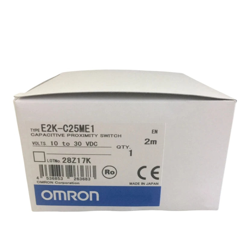 Omron E2K-C25ME1 Capacitive Proximity Sensor 25mm NPN NO 10-30VDC