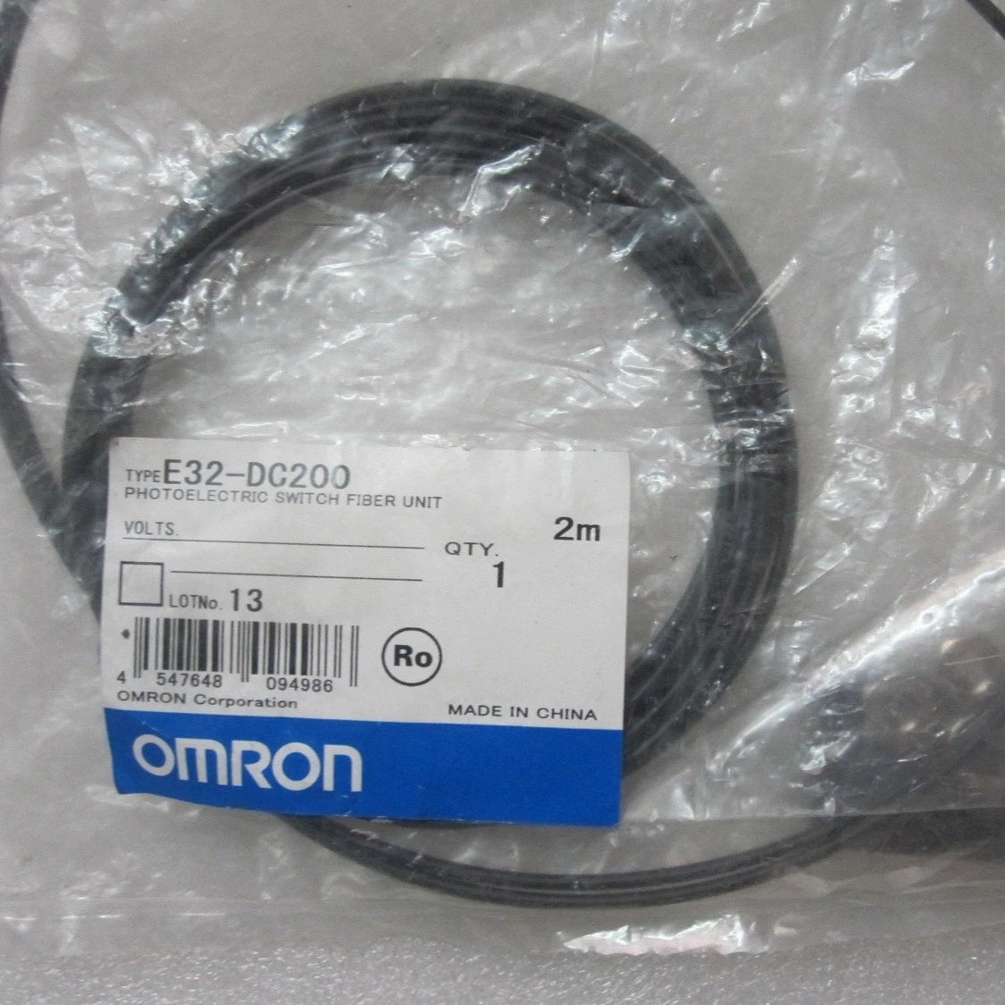 Omron E32-DC200 Photoelectric Sensor Diffuse Reflective Fiber Unit