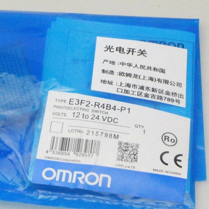 Omron E3F2-R4B4-P1 Photoelectric Sensor for Industrial Automation