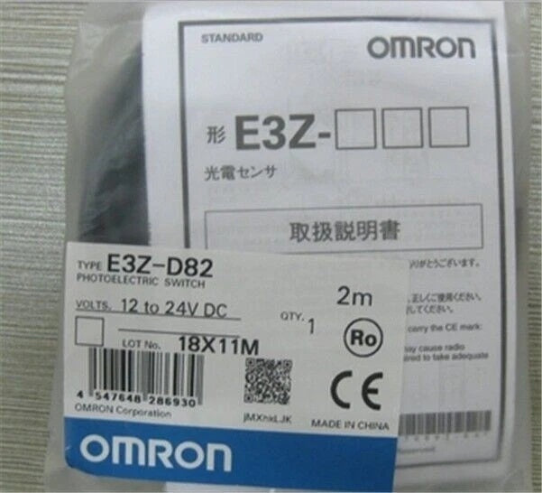 Omron E3Z-D82 Photoelectric Sensor 1m PNP 12-24 VDC