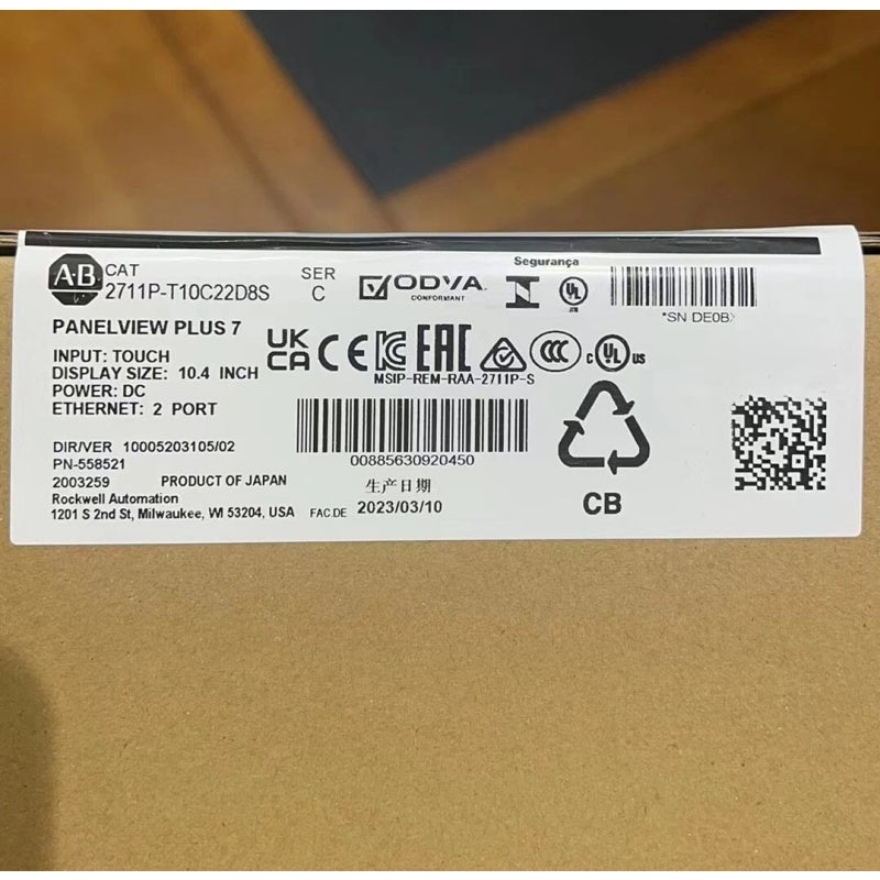Allen-Bradley 2711P-T10C22D8S 10.4 Inch PanelView Plus 7 Touch Screen