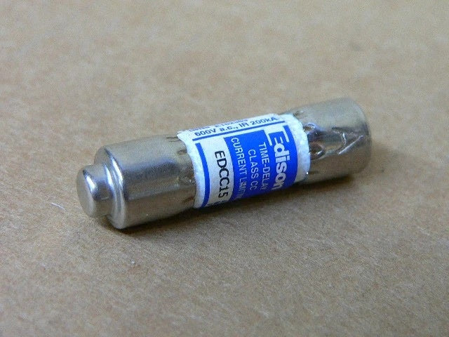 Bussmann EDCC-15 Class CC Time-Delay Fuse 15A 600VAC/300VDC