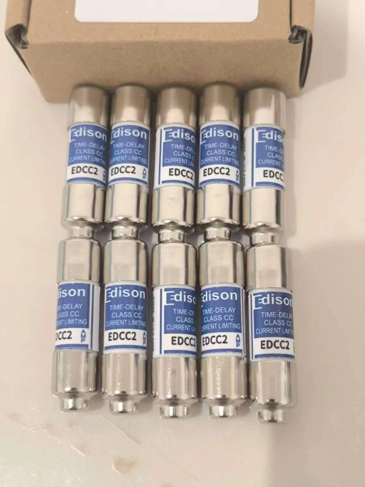 Bussmann EDCC-2 Class CC Time-Delay Fuse 2A 600VAC 300VDC