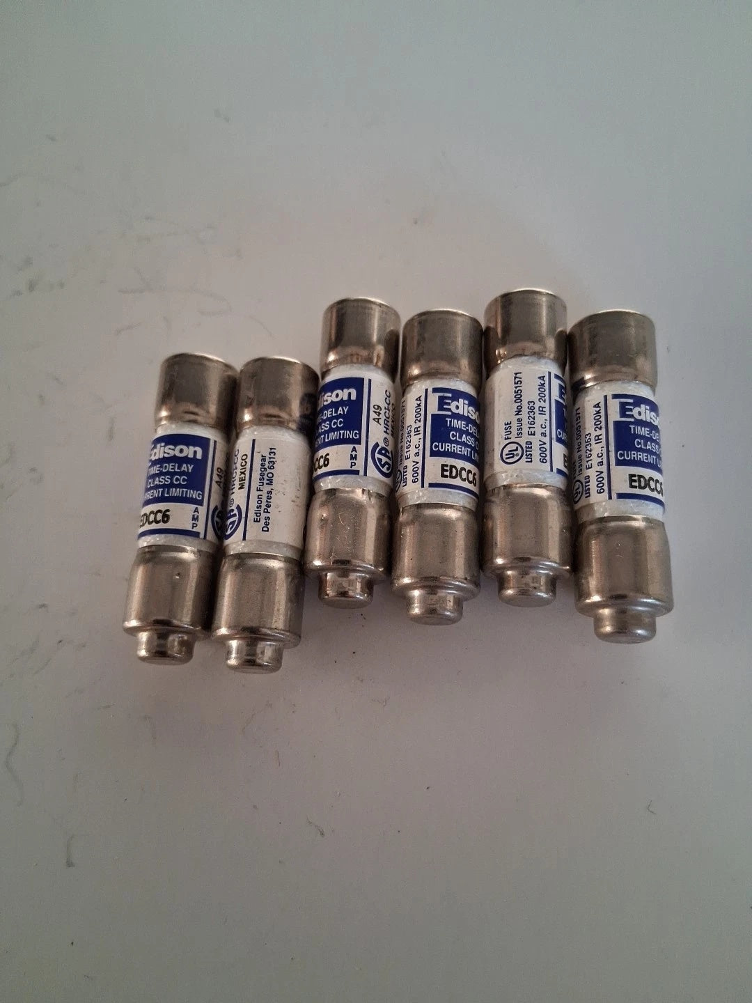 Bussmann EDCC-6 Class CC Time-Delay Fuse 600VAC 6A