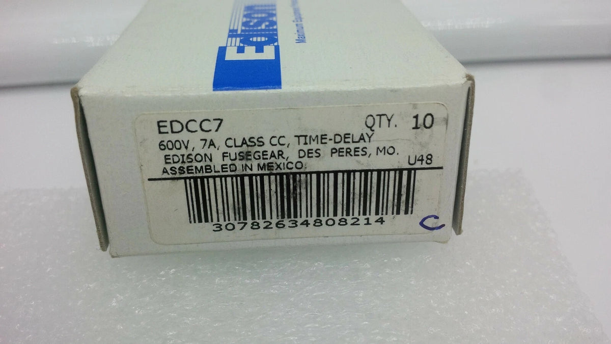 Bussmann EDCC-7 Class CC Time-Delay Fuse 7A 600VAC/300VDC
