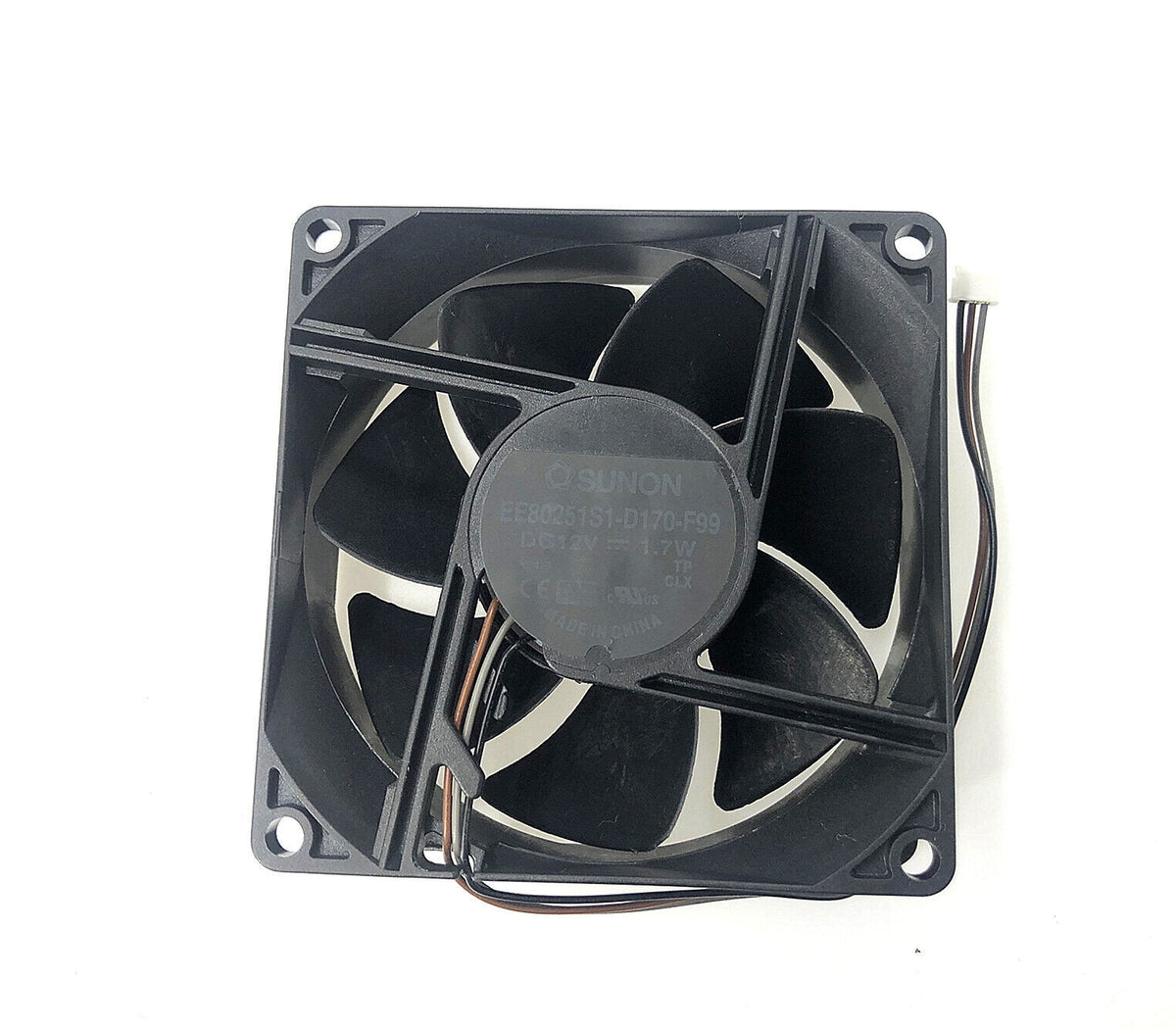SUNON EE80251S1-D170-F99 DC Axial Fan 12VDC 80x80x25mm 1.7W