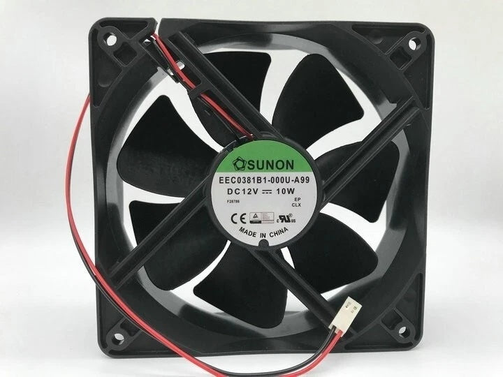 SUNON EEC0381B1-000U-A99 DC Axial Fan 12VDC 120x120x38mm 10W