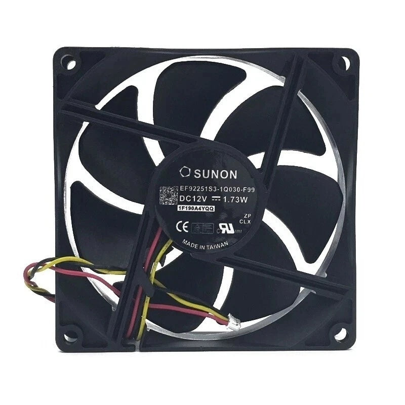 SUNON EF92251S3-1Q030-F99 DC Axial Fan 12VDC 92x92x25mm 1.73W