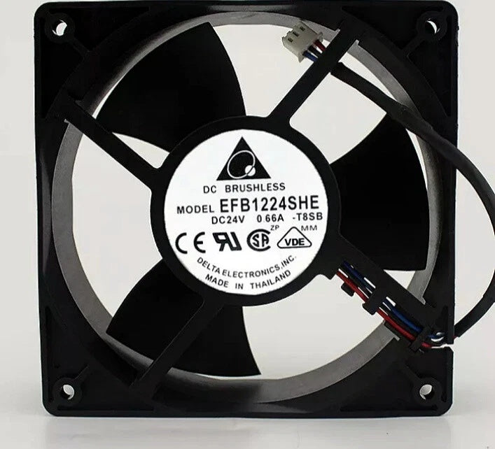 Delta Electronics EFB1224SHE-T8SB DC Axial Fan 24VDC 120x120x38mm 0.66A