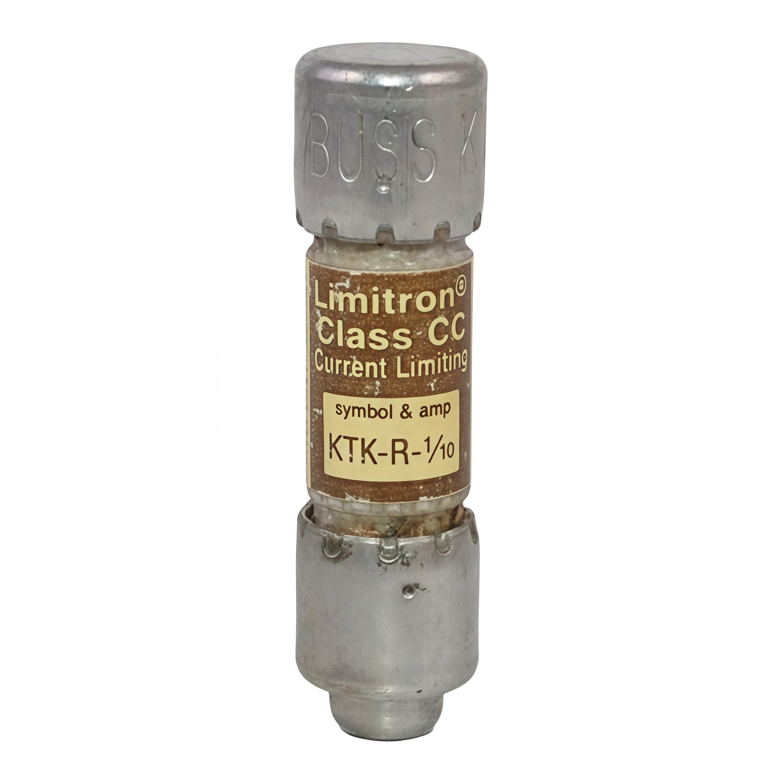 Eaton Bussmann KTK-R-1/10 Class CC 0.1A 600V fast-acting fuse