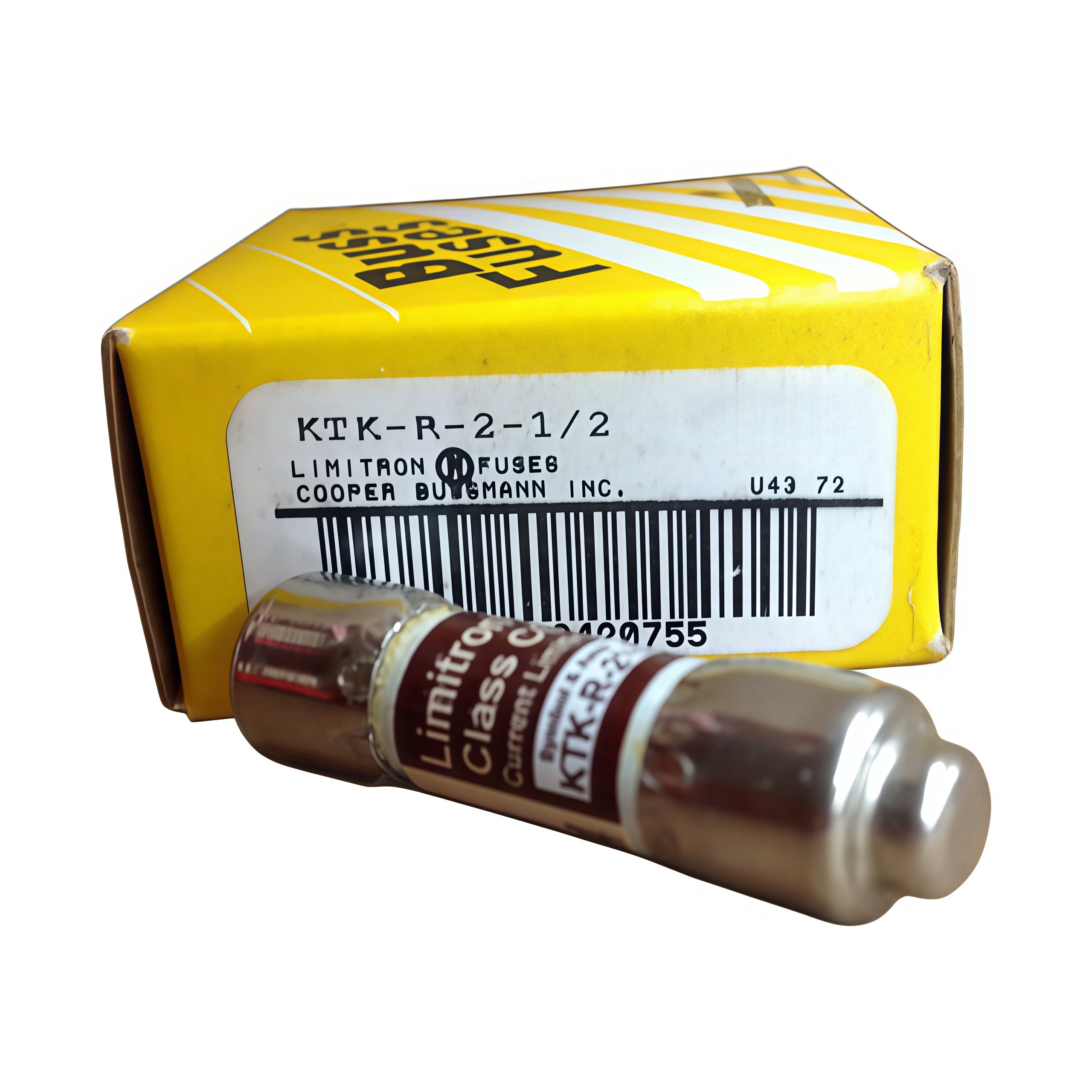 Eaton Bussmann KTK-R-2-1/2 Class CC 2.5A 600V fast-acting fuse