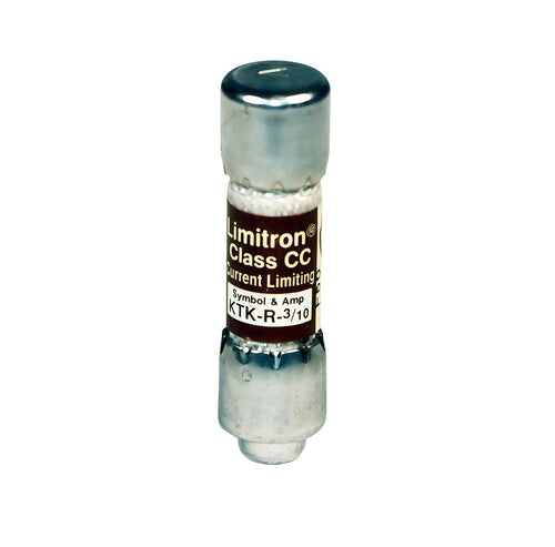Eaton Bussmann KTK-R-3/10 Class CC 0.3A 600V fast-acting fuse