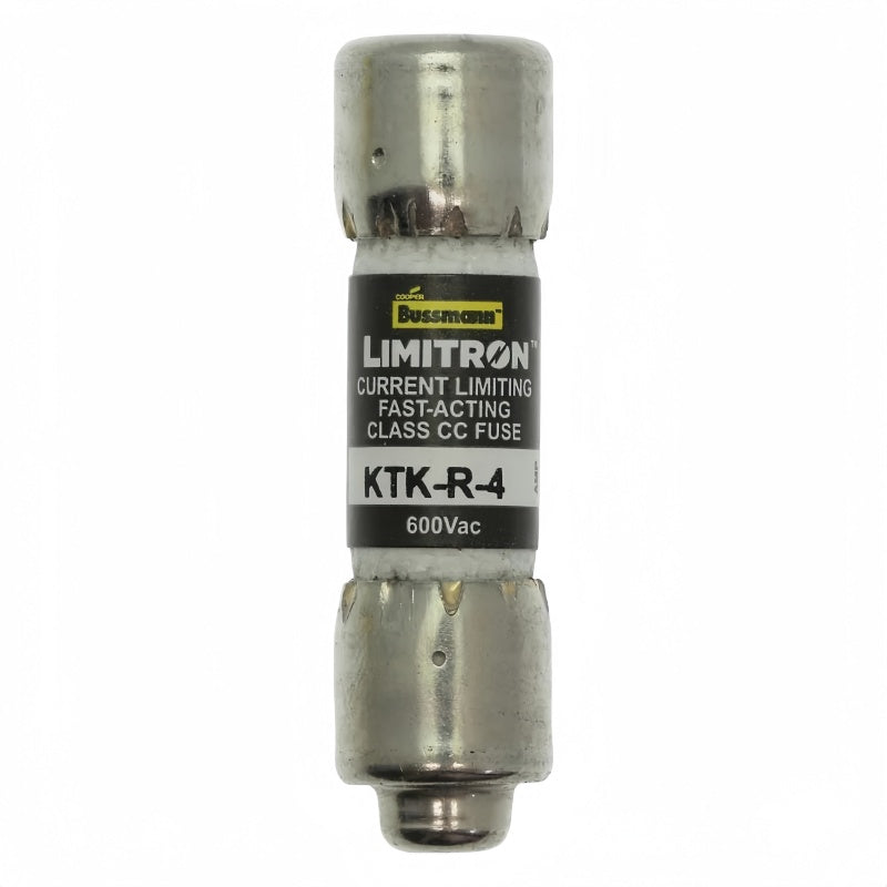 Eaton Bussmann KTK-R-4 Class CC 4A 600V fast-acting fuse