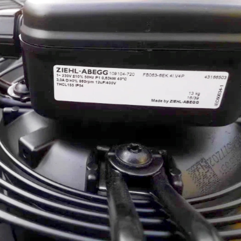 ZIEHL-ABEGG FB063-6EK.4I.V4P Axial Fan 230VAC 630mm 630W