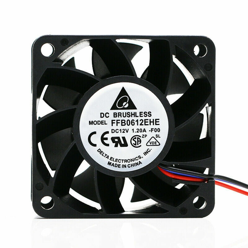 Delta Electronics FFB0612EHE DC Axial Fan 12VDC 60x60x38mm 50.15CFM