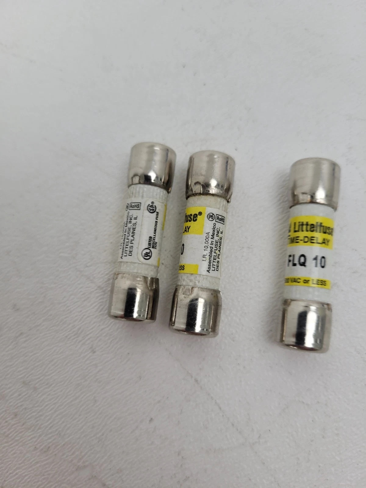 Littelfuse FLQ-10 Midget Fuse 10A 500VAC 300VDC Time-Delay