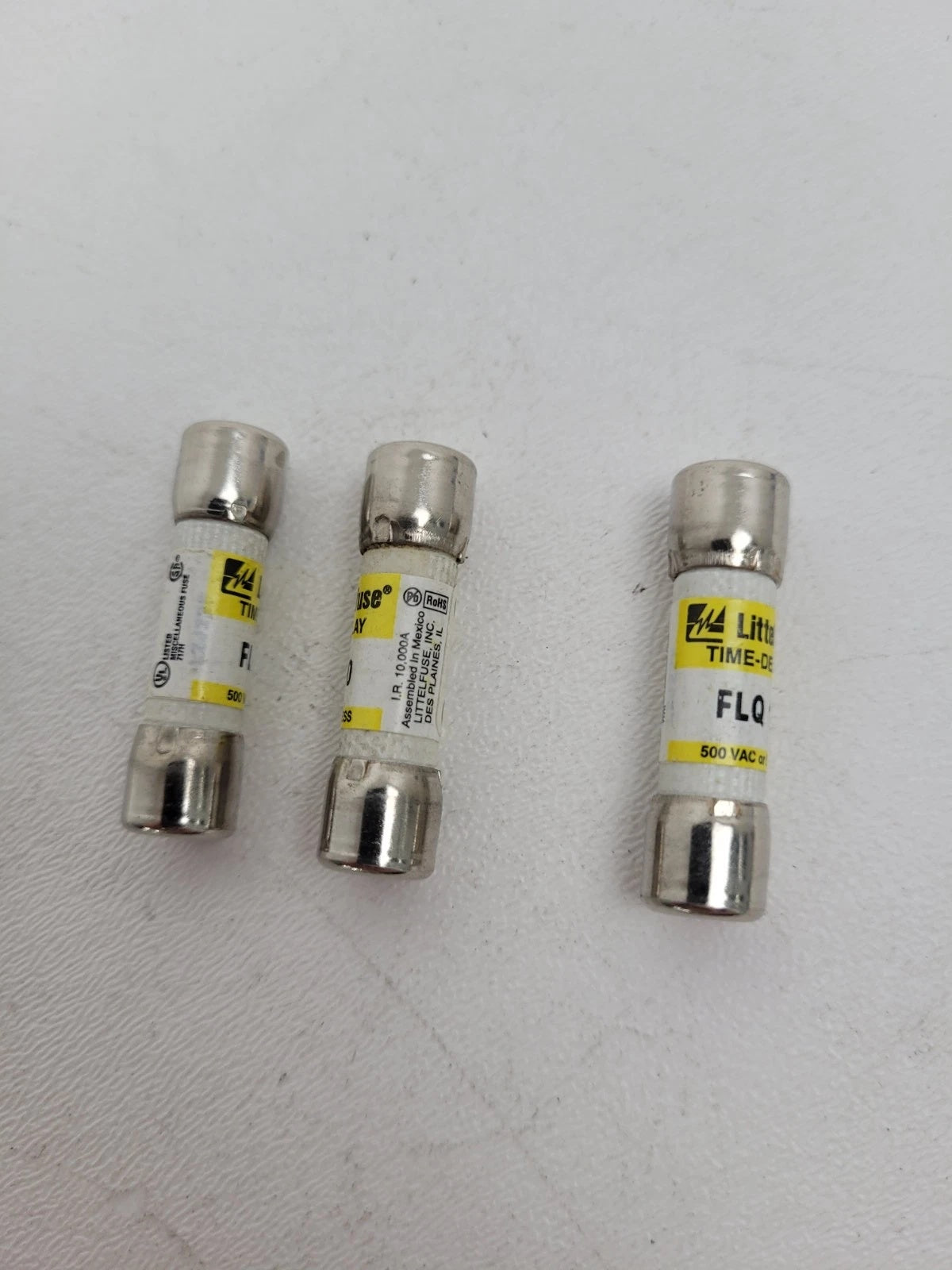 Littelfuse FLQ-10 Midget Fuse 10A 500VAC 300VDC Time-Delay