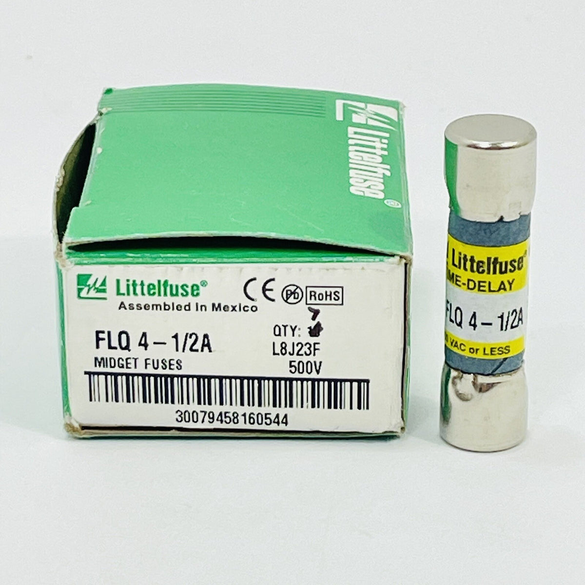 Littelfuse FLQ-4-1/2 Time-Delay Midget Fuse 4.5A 500VAC