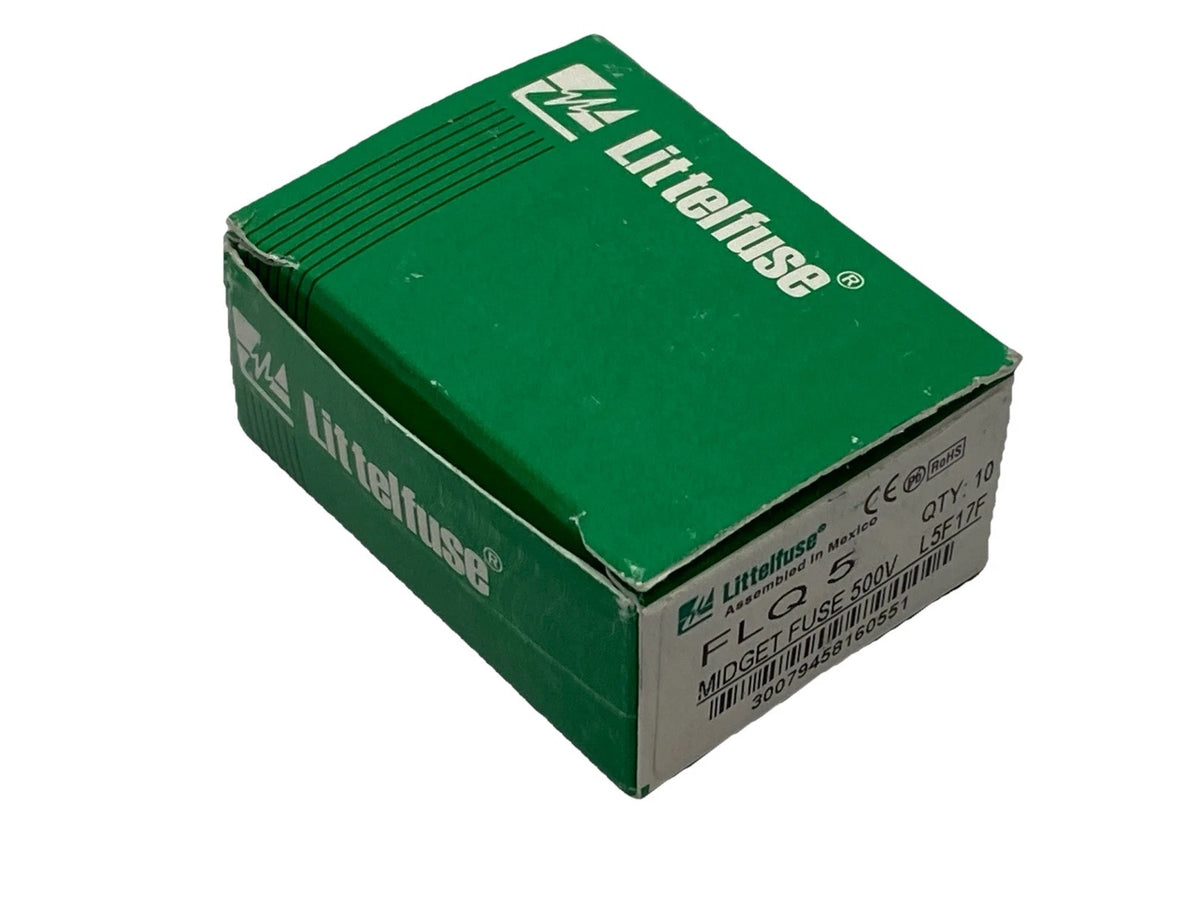 Littelfuse FLQ-5 Midget Fuse 5A 500VAC 300VDC Time-Delay
