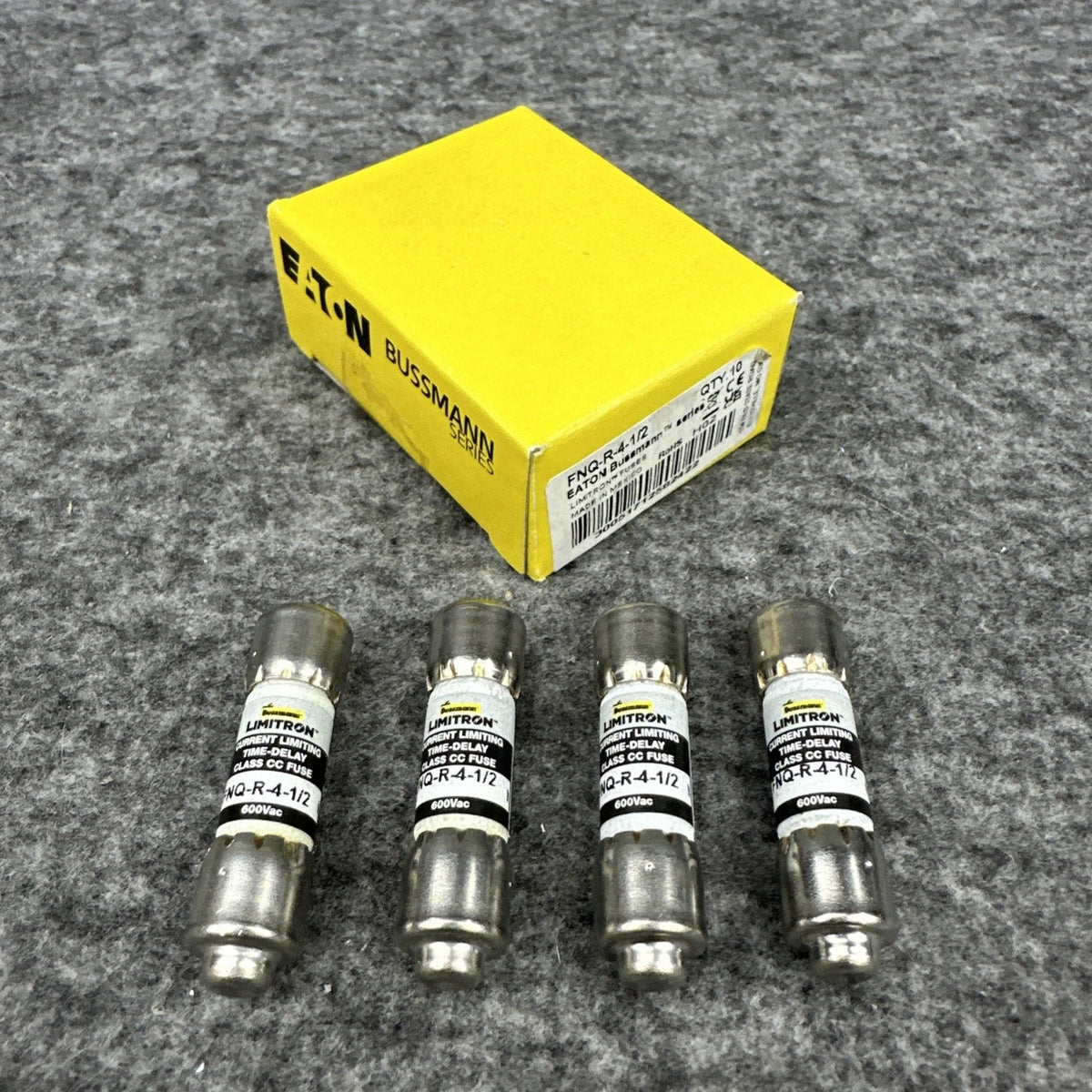 Bussmann FNQ-R-4-1/2 Time-Delay Fuse 4.5A 600VAC 200kA