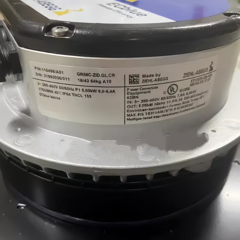 ZIEHL-ABEGG GR56C-ZID.GL.CR Centrifugal Fan 560mm 380-480VAC 5kW