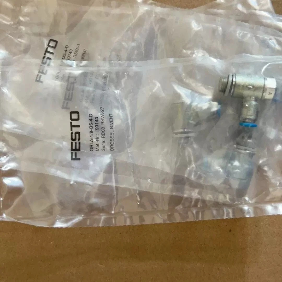 FESTO GRLA-18-QS-4-D One-Way Flow Control Valve G1/8 QS-4