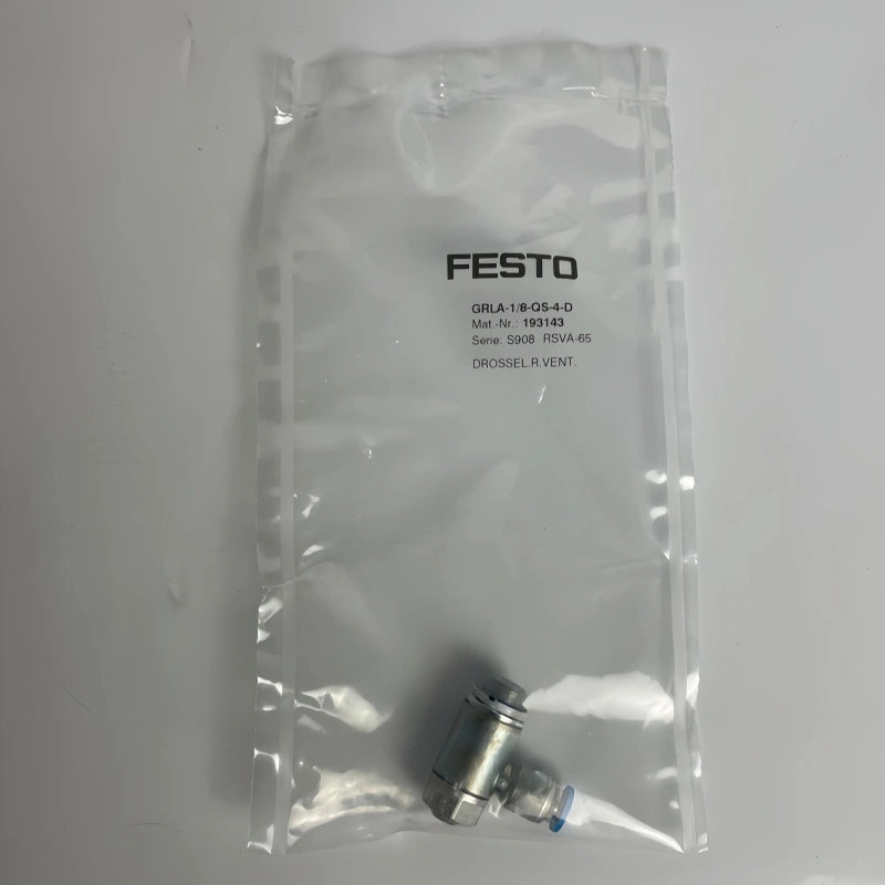 FESTO GRLA-1/8-QS-4-D One-Way Flow Control Valve G1/8 4mm
