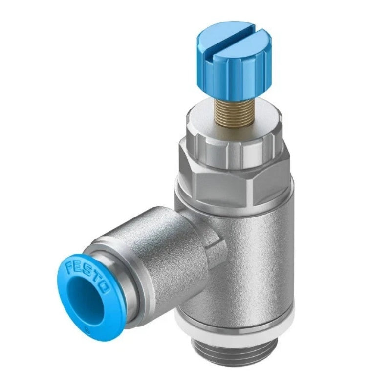 FESTO GRLA-1/8-QS-4-RS-D One-Way Flow Control Valve G1/8 QS-4 160L/min