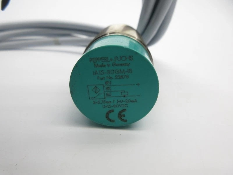 Pepperl+Fuchs IA15-30GM-I3 Inductive Analog Sensor 5-15mm 0-20mA 15-30VDC