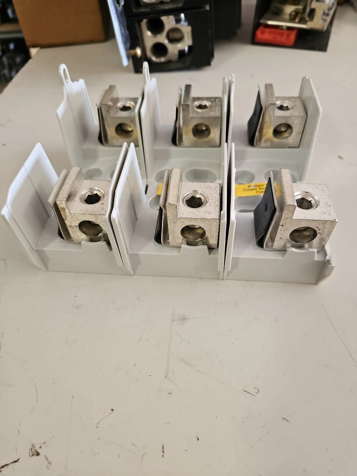 Bussmann JM60200-3CR Class J Fuse Block 110-200A 600V 3-Pole Fuse Holder