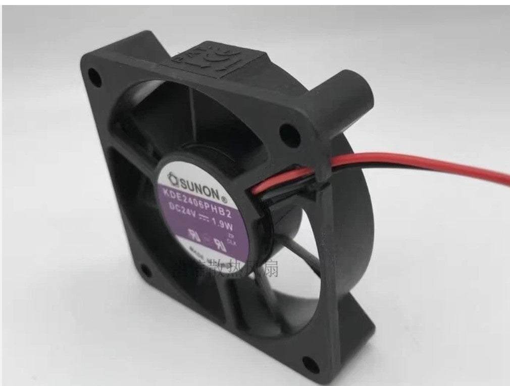 SUNON KDE2406PHB2 DC Axial Fan 24VDC 60x60x15mm 1.3W