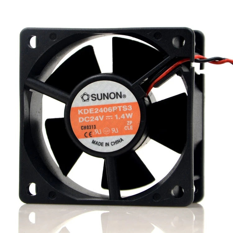 SUNON KDE2406PTS3 DC Axial Fan 24VDC 60x60x25mm 1.4W