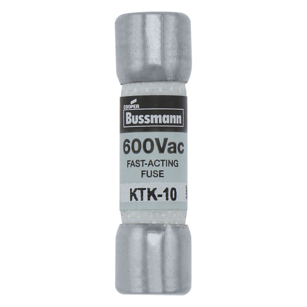 Eaton Bussmann KTK-10 Fast-Acting Fuse 10 A 600 VAC 100 kA