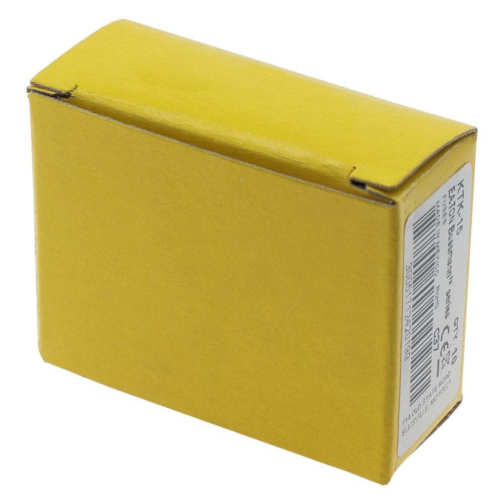 Eaton Bussmann KTK-15 Fast-Acting Fuse 15 A 600 VAC 100 kA