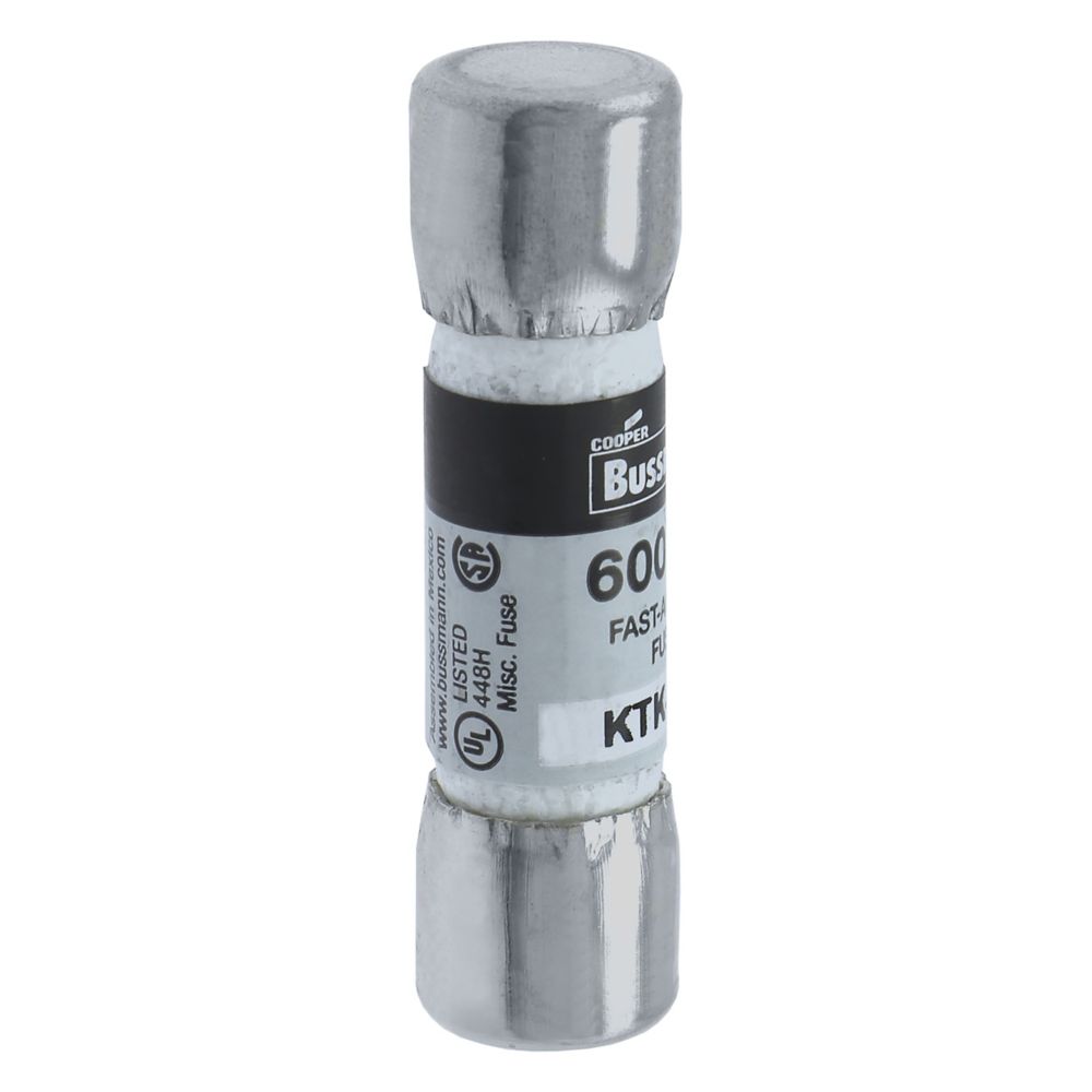 Eaton Bussmann KTK-15 Fast-Acting Fuse 15 A 600 VAC 100 kA