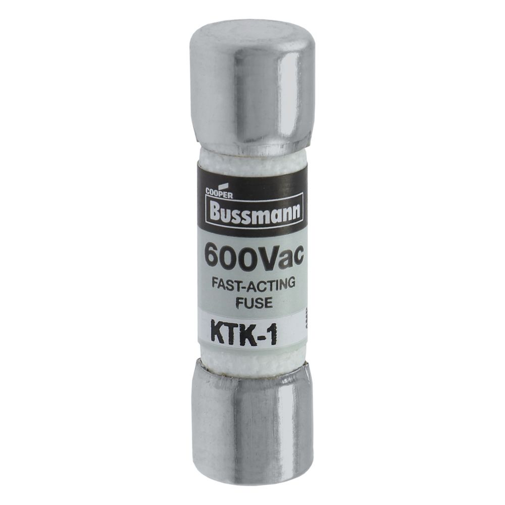 Eaton Bussmann KTK-1 Fast-Acting Fuse 1 A 600 VAC 100 kA