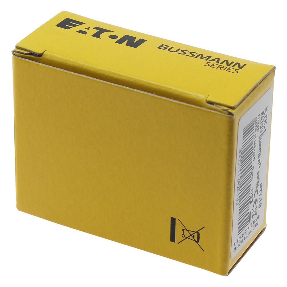 Eaton Bussmann KTK-1 Fast-Acting Fuse 1 A 600 VAC 100 kA