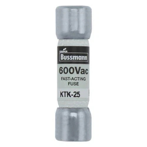 Bussmann KTK-25 Fuse Midget Fuse 25A 600VAC Fast-Acting