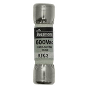 Eaton Bussmann KTK-3 Fast-Acting Fuse 3 A 600 VAC 100 kA