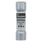Eaton Bussmann KTK-4 Fast-Acting Fuse 4 A 600 VAC 100 kA