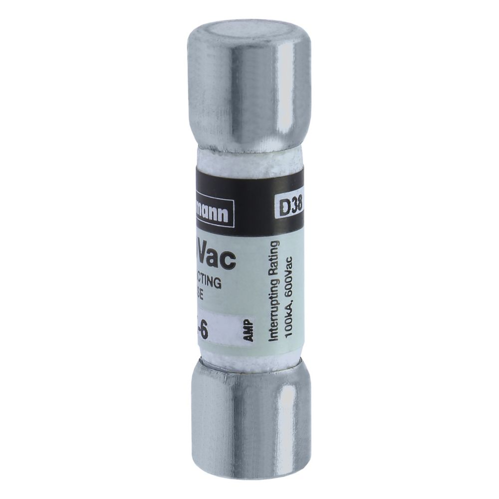 Eaton Bussmann KTK-6 Fast-Acting Fuse 6 A 600 VAC 100 kA