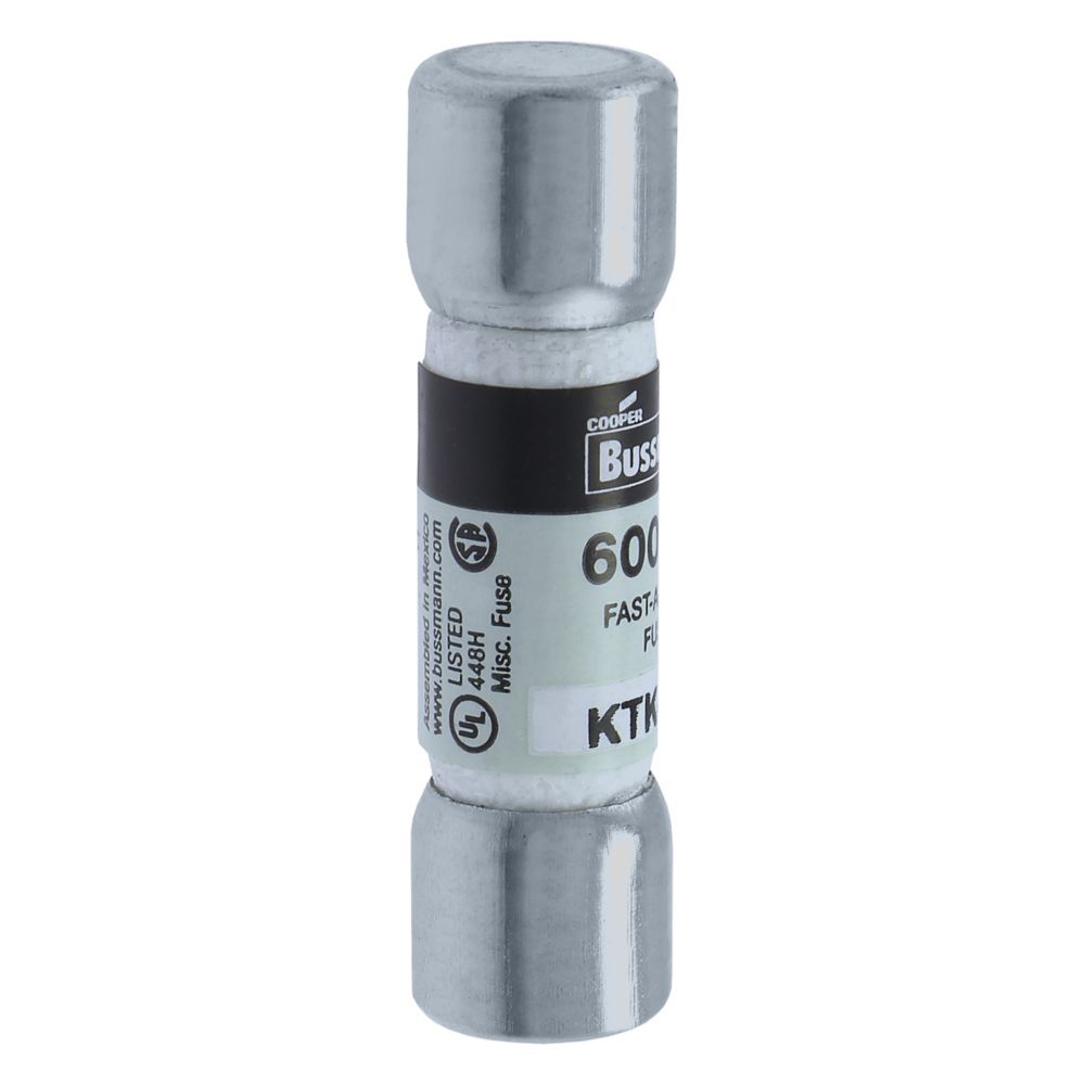 Eaton Bussmann KTK-6 Fast-Acting Fuse 6 A 600 VAC 100 kA