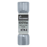 Eaton Bussmann KTK-8 Fast-Acting Fuse 8 A 600 VAC 100 kA