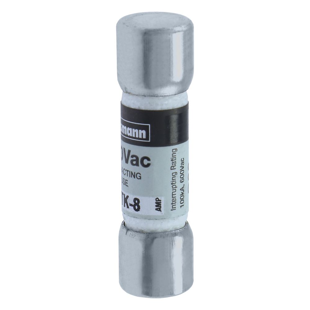 Eaton Bussmann KTK-8 Fast-Acting Fuse 8 A 600 VAC 100 kA