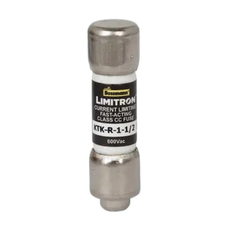 Eaton Bussmann KTK-R-1-1/2 Fuse, 1.5A, 600VAC, Class CC Fast-Acting