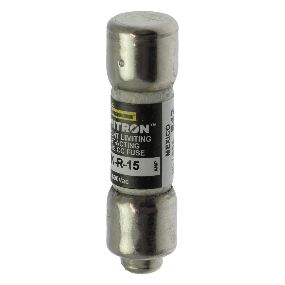 Bussmann KTK-R-15 Class CC Fast-Acting Fuse 15A 600V for Industrial Control