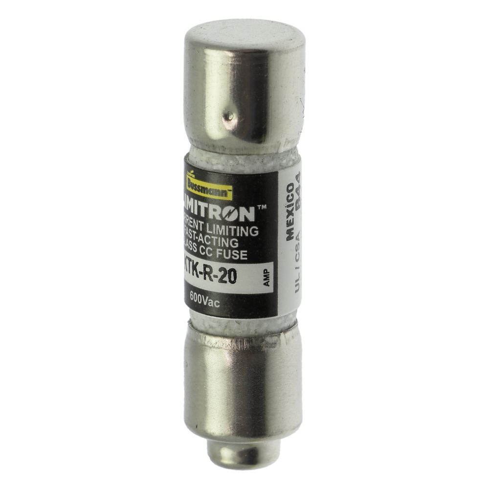 Bussmann KTK-R-20 Class CC Fast-Acting 20A 600V Fuse for Industrial Control